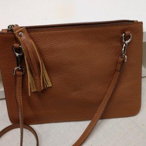Tan Leather Valentina Crossbody, Made in Italy